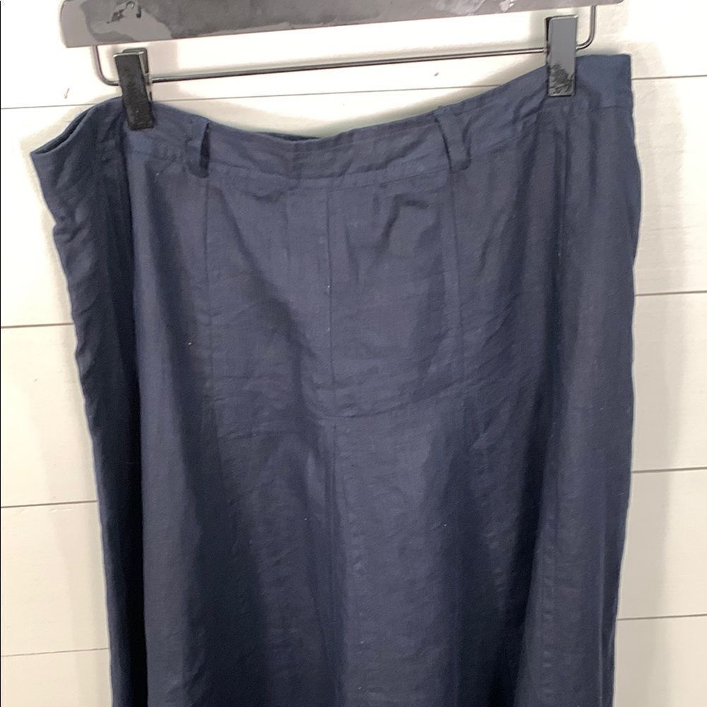 Grace Elements 100% linen full A-line skirt Womans size 14 - Picture 2 of 6